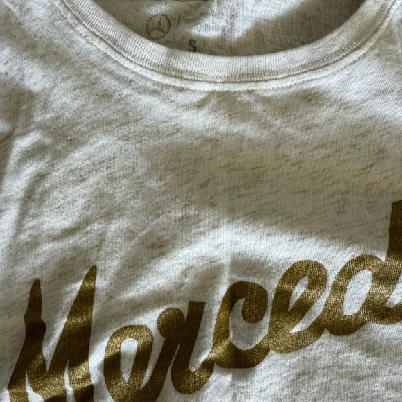 White and Gold Mercedes Benz T-Shirt - Picture 2 of 2